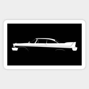 Plymouth Fury Sport Coupe Silhouette Sticker